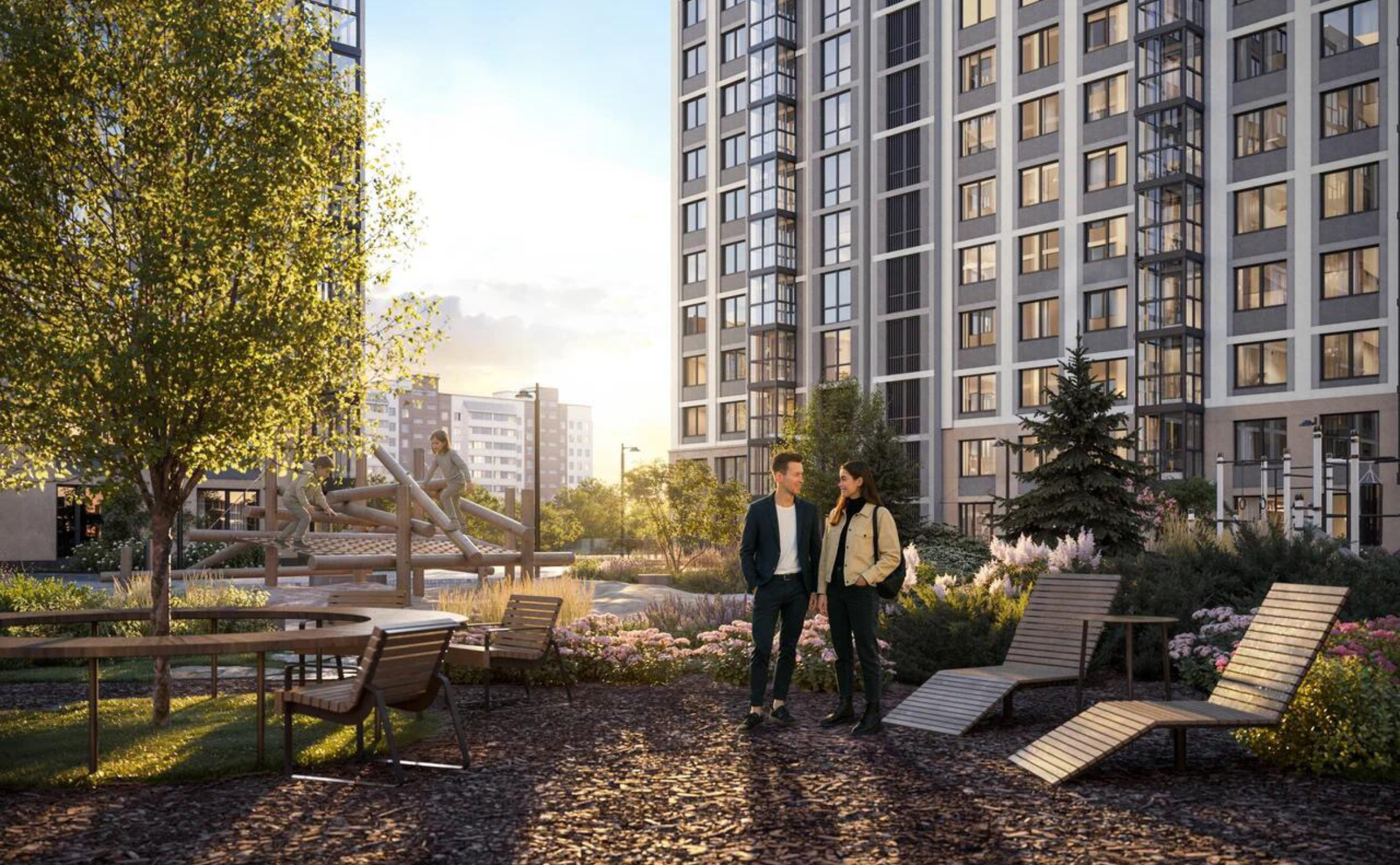 Развитая инфраструктура Невского района вокруг ЖК Гений - школы, детские сады, торговые центры, парки и транспортные узлы